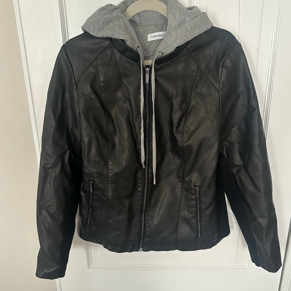 Calvin Klein Pleather Jacket - Picture 2 of 6